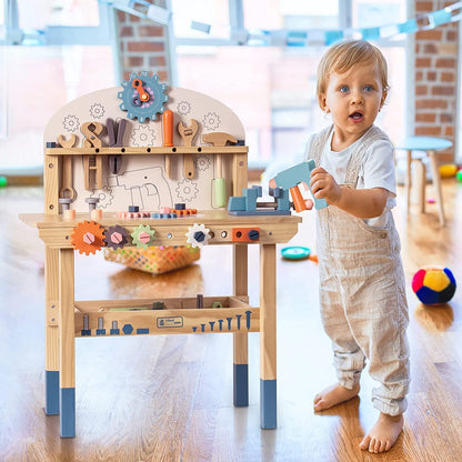 Wooden Workbench Play Set