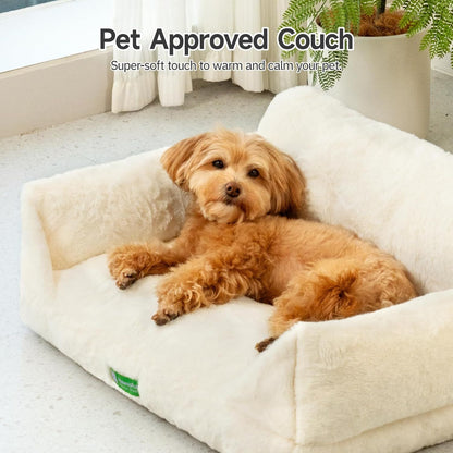Washable Pet Bed With Removable Cover & Non-Slip Bottom For Indoor Cats & Small Dogs