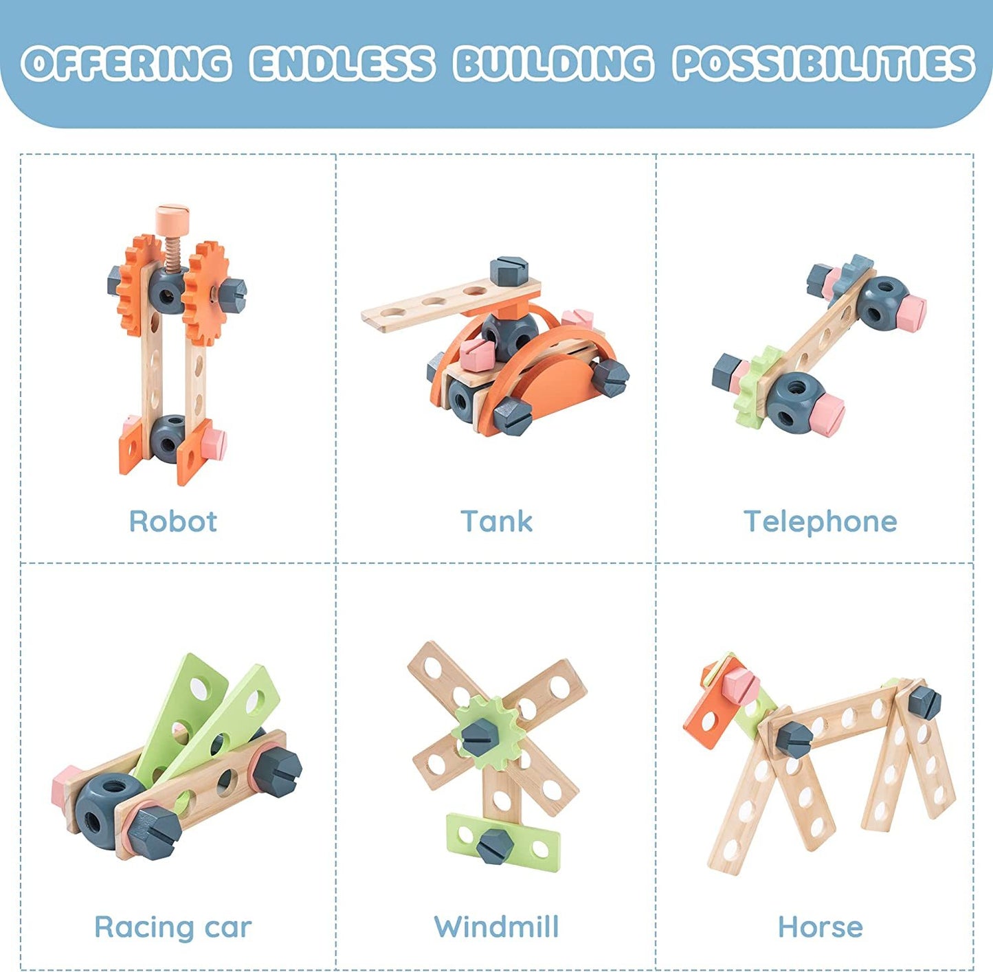 Wooden Workbench Play Set