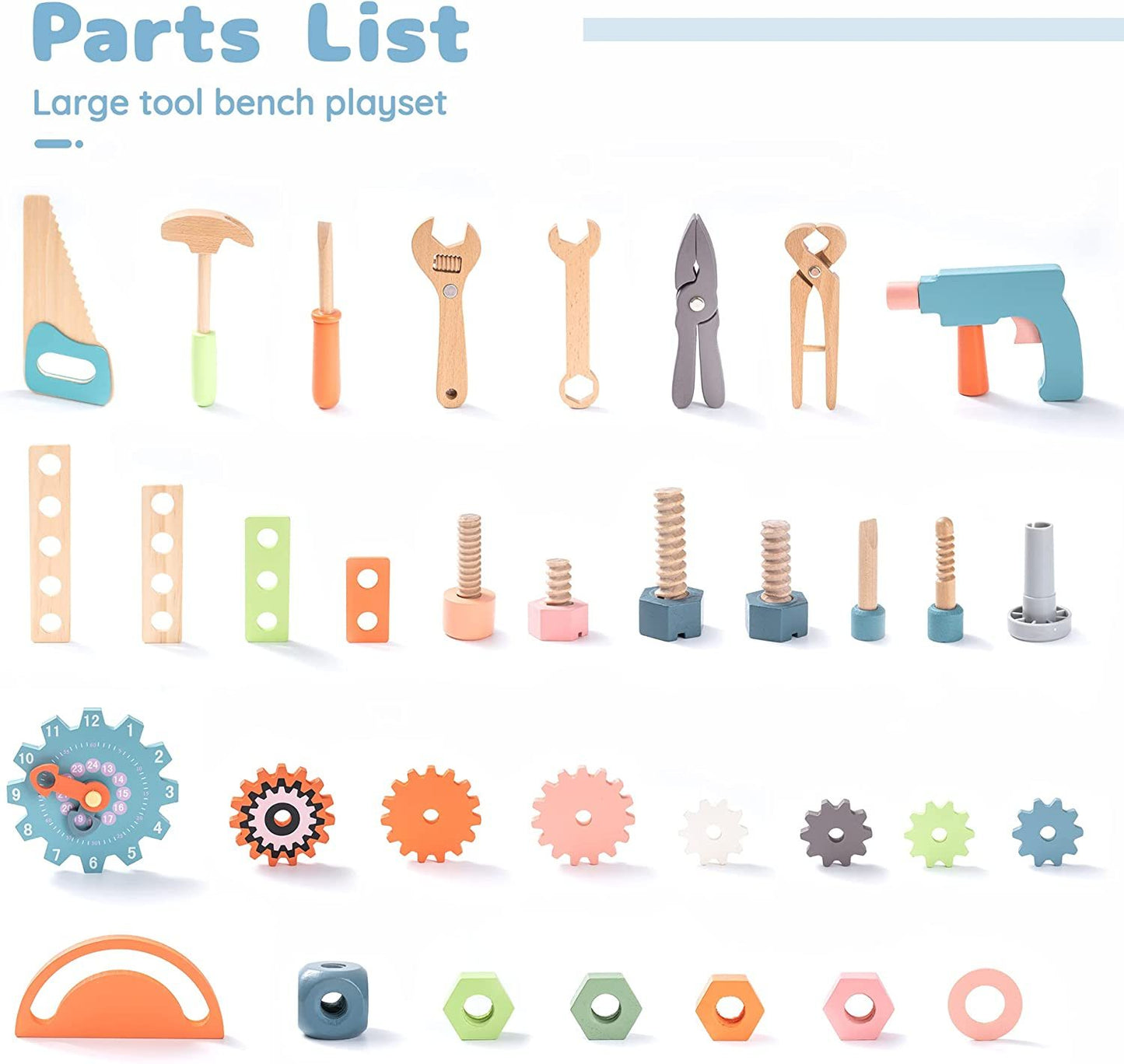 Wooden Workbench Play Set