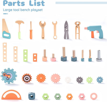 Wooden Workbench Play Set