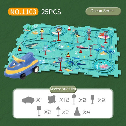 Electric Vehicle Mat and Track