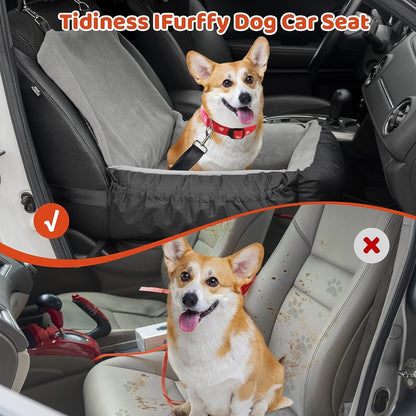 Pet Car Seat With Storage Pockets (For Small or Medium Pets)