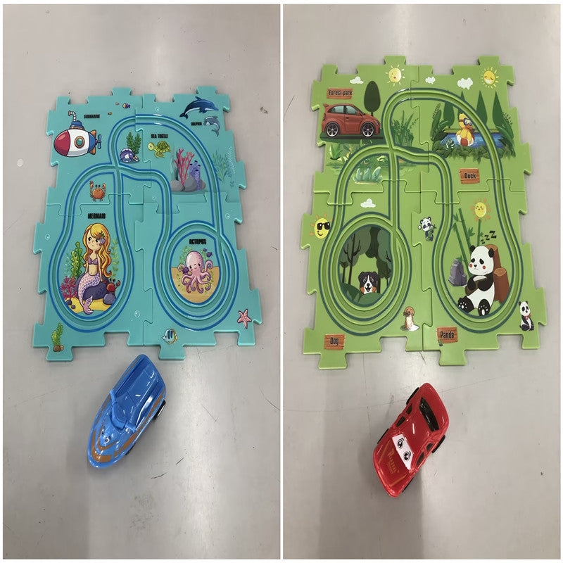 Electric Vehicle Mat and Track