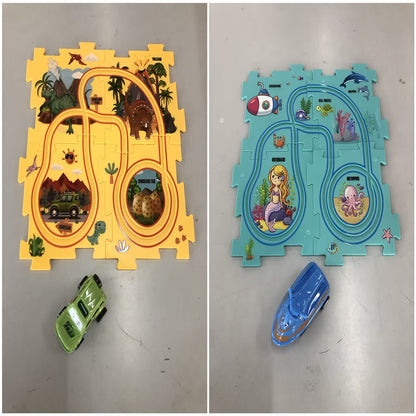 Electric Vehicle Mat and Track