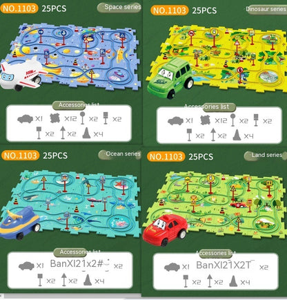 Electric Vehicle Mat and Track
