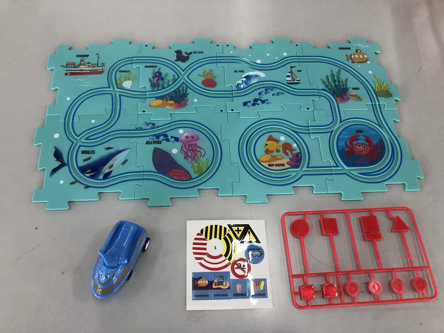 Electric Vehicle Mat and Track