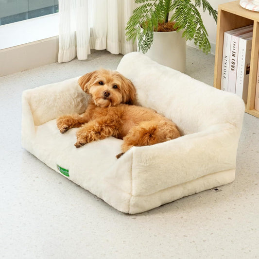 Washable Pet Bed With Removable Cover & Non-Slip Bottom For Indoor Cats & Small Dogs