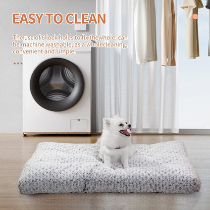Thickened Rose Velvet Dog Bed