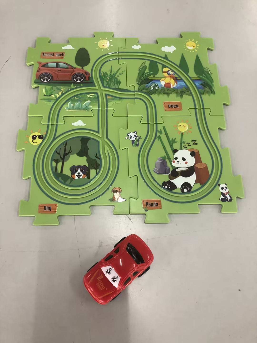 Electric Vehicle Mat and Track