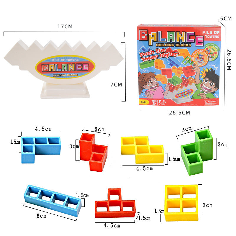 Pile of Towers Balance Blocks Game