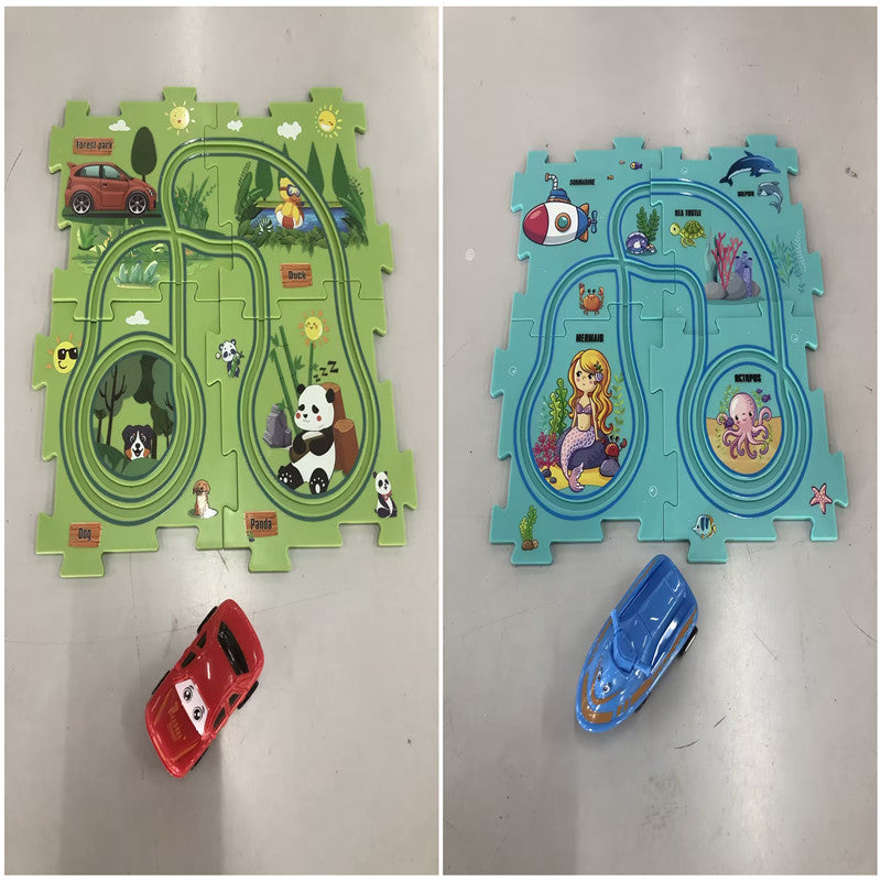 Electric Vehicle Mat and Track