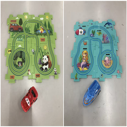 Electric Vehicle Mat and Track